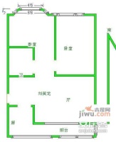宏达园2室2厅1卫93㎡户型图