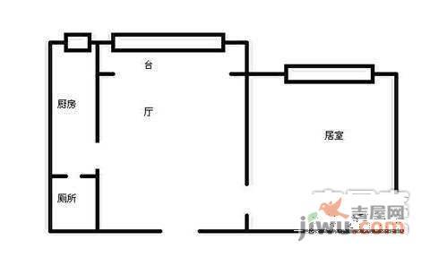 格调春天1室1厅1卫77㎡户型图