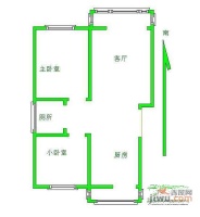 芳竹花园2室2厅1卫85㎡户型图