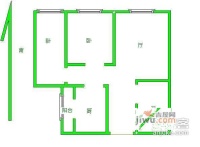 欧美风情小镇一期2室1厅1卫110㎡户型图