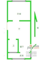 吉庆里1室1厅1卫52㎡户型图
