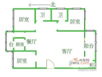 燕宇艺术城3室2厅2卫139㎡户型图
