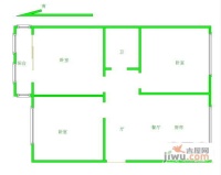 贻和花园2室2厅1卫113㎡户型图