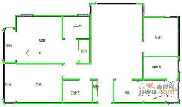 卡梅尔4室2厅4卫333㎡户型图