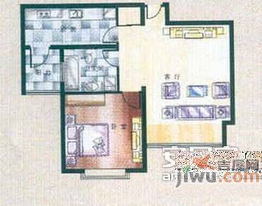 麦迪逊广场1室1厅1卫75㎡户型图