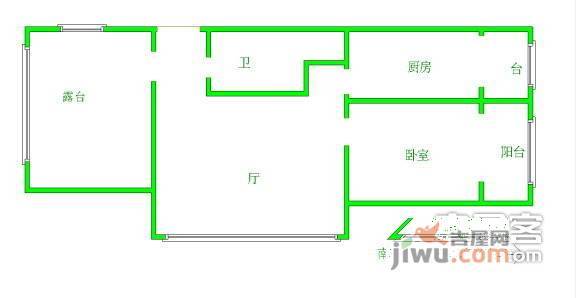 龙博花园2室2厅1卫135㎡户型图