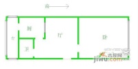 民宜里1室1厅1卫60㎡户型图
