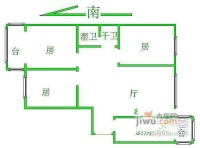 宝翠花都瞰景园3室2厅1卫100㎡户型图