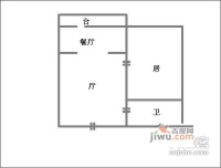 互助西里1室1厅1卫78㎡户型图