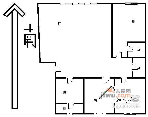 阳光100东园3室2厅2卫160㎡户型图