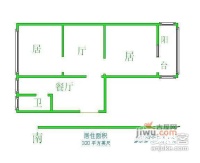 天辰公寓2室1厅1卫99㎡户型图