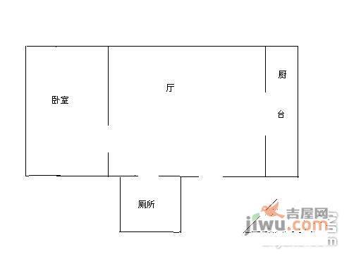 荷香园1室1厅1卫99㎡户型图