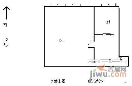 世纪城3室1厅1卫130㎡户型图