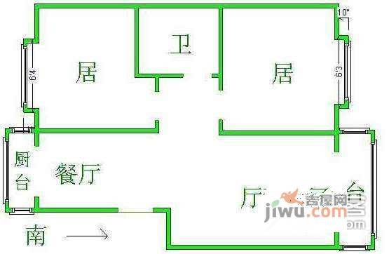 大通绿岛家园3室2厅2卫180㎡户型图