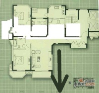 世纪公寓3室2厅2卫户型图