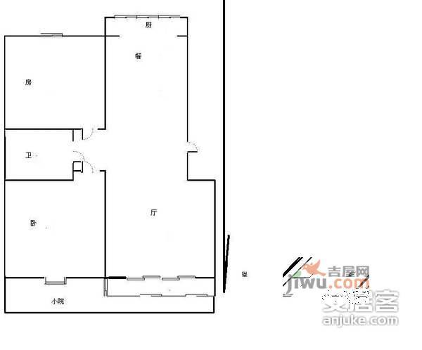 智达里2室2厅1卫120㎡户型图