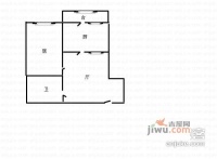 岳康园1室1厅1卫30㎡户型图