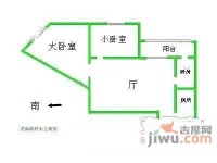 渤海石油滨海新村2室1厅1卫74㎡户型图