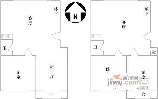 荷兰墅6室3厅3卫户型图