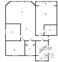 惠森花园3室2厅2卫172㎡户型图