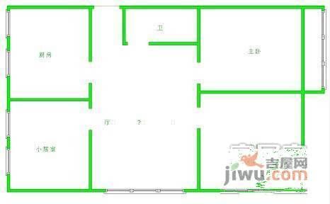 华馨公寓3室1厅1卫110㎡户型图