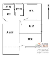 广东邮电职业技术学院宿舍3室2厅1卫93㎡户型图