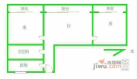 天隆花园2室2厅1卫97㎡户型图