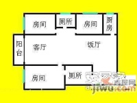 沙太南路小区2室1厅1卫户型图