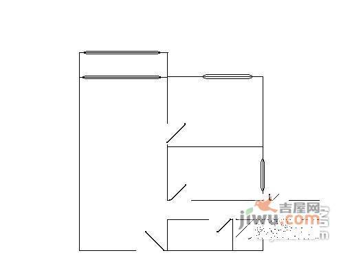 松南路小区2室1厅1卫61㎡户型图