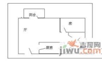 如意二马路小区2室1厅1卫户型图