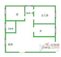 光明南路小区3室2厅1卫108㎡户型图