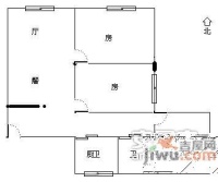 淘金东路小区3室2厅1卫127㎡户型图