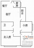 名圃花园3室2厅1卫户型图