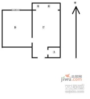 名圃花园1室1厅1卫户型图