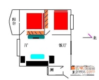 云翠轩2室2厅1卫户型图