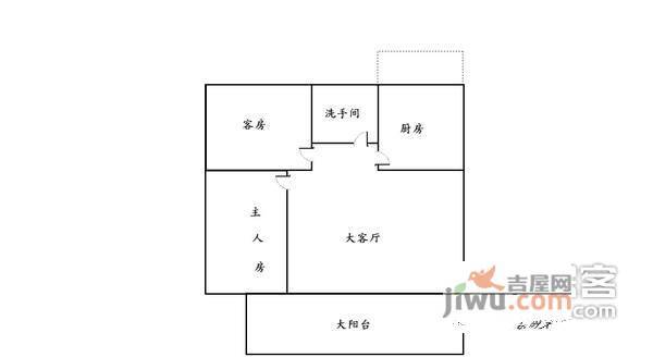 东晖园2室2厅1卫户型图