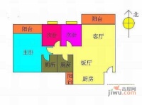 锦绣生态园3室2厅2卫108㎡户型图