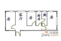东发楼2室2厅1卫67㎡户型图