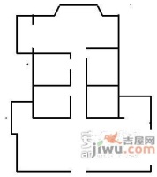 鸿成花园3室2厅2卫户型图