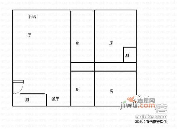 海天大厦3室2厅2卫135㎡户型图