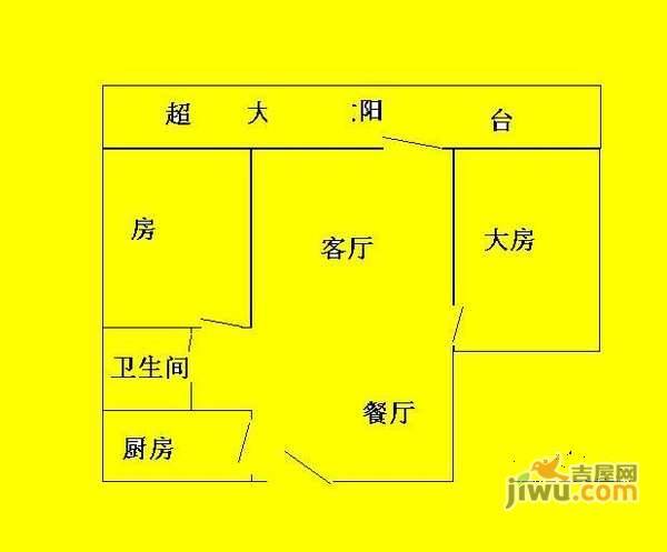 康隆苑2室2厅1卫70㎡户型图