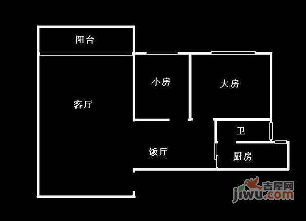 丰盈居2室2厅1卫户型图