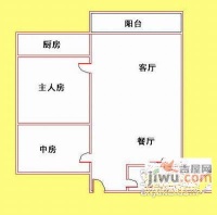 鸿新苑2室2厅1卫户型图