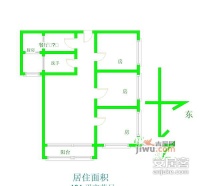 越秀东兴大厦3室1厅1卫101㎡户型图