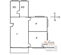 三眼井小区2室1厅1卫70㎡户型图