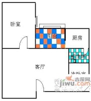 嘉华楼2室1厅1卫70㎡户型图