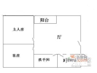 紫薇苑2室1厅1卫58㎡户型图
