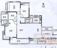 万科云山4室2厅2卫182㎡户型图