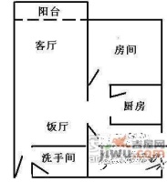 云山居2室1厅1卫85㎡户型图