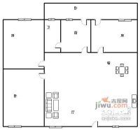 京溪路散盘3室2厅1卫户型图